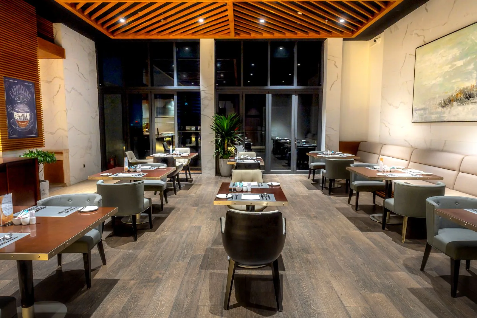 Barra de la cafetería del hotel